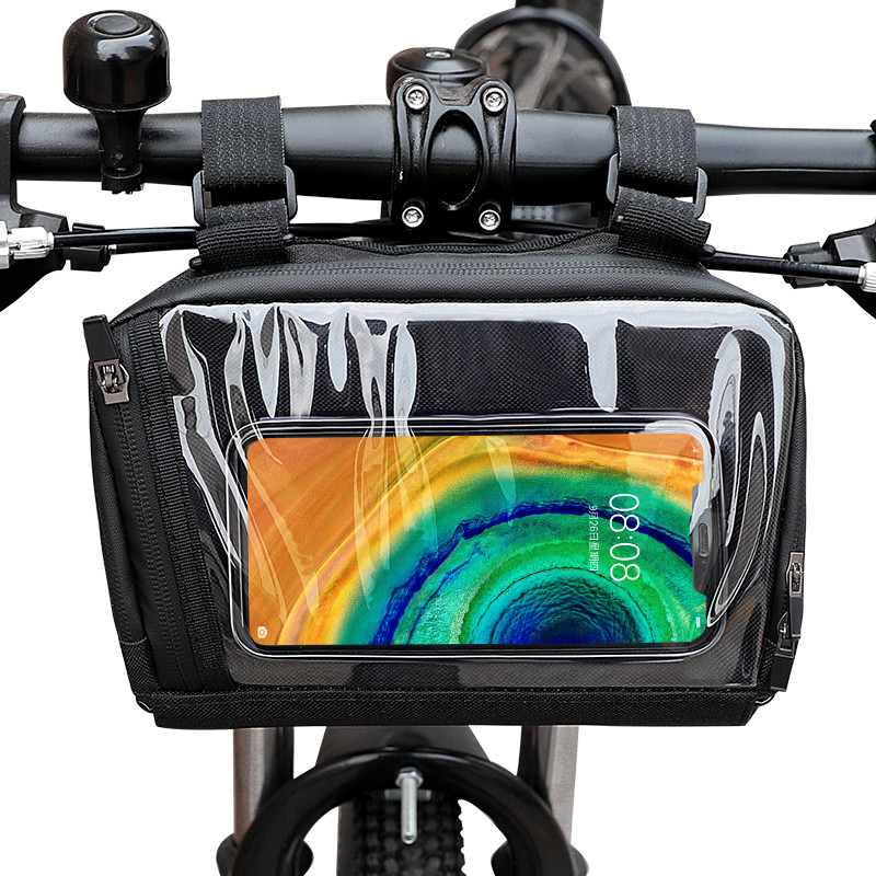 防水電話箱の札入れの袋屋外の20x8x10cmを循環させるタッチ画面のバイクの電話袋