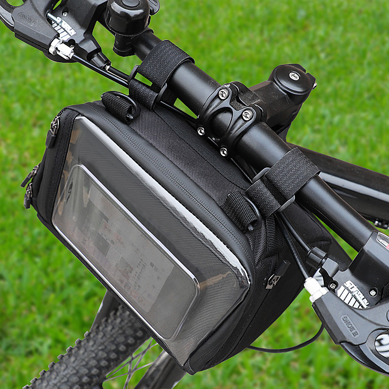 防水電話箱の札入れの袋屋外の20x8x10cmを循環させるタッチ画面のバイクの電話袋