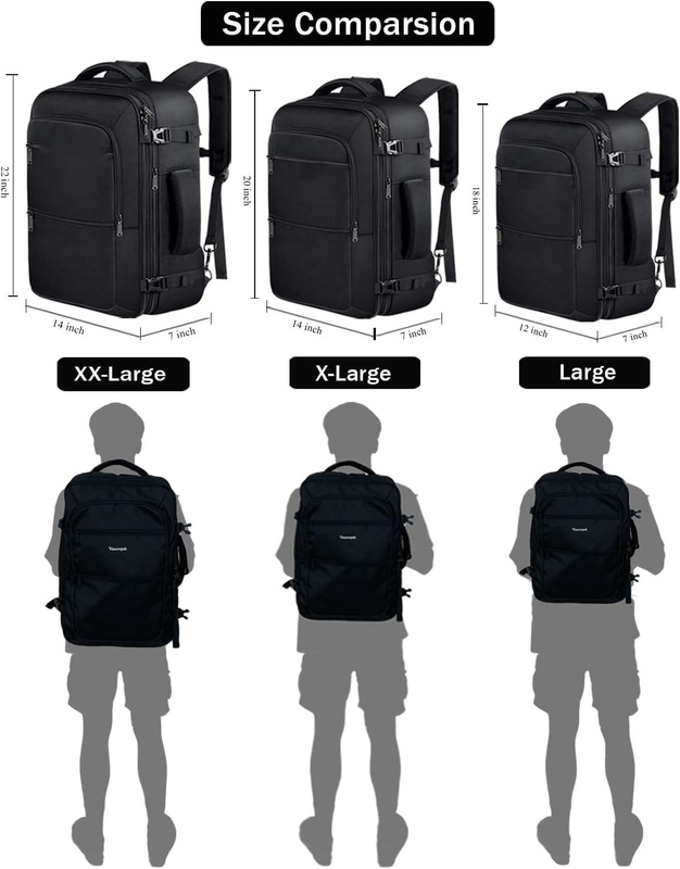 黒色40L 拡張式 荷物持ち込み バッグ フライト 承認された 屋外 デュフェル 旅行 バッグ