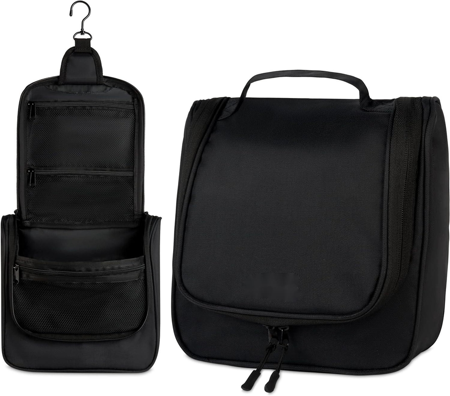 オーダーメイド 防水 黒 旅行 吊り トイレットリー バッグ メイクアップ 剃り 用品