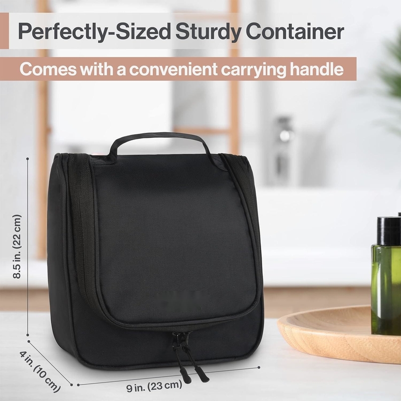 オーダーメイド 防水 黒 旅行 吊り トイレットリー バッグ メイクアップ 剃り 用品