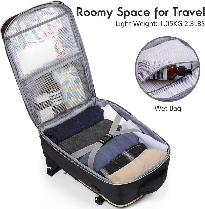 大型便用 耐水性 防盗性 軽量 旅行用 バッグ 17インチ ラップトップ USB充電ポート