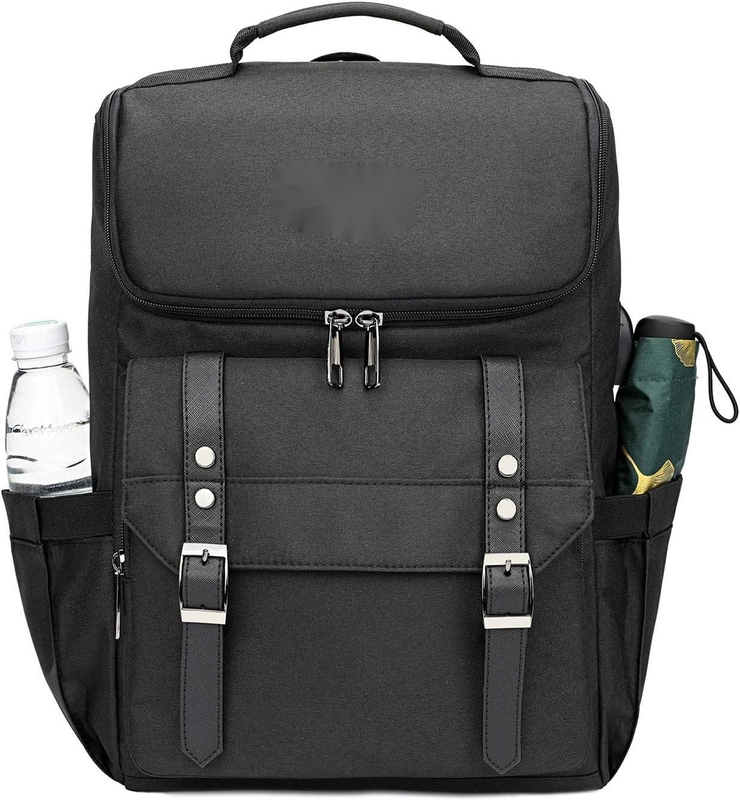 黒色 大型 泊まり 週末 オーダーメイド 旅行 バッグ USB充電ポート 女性&男性用