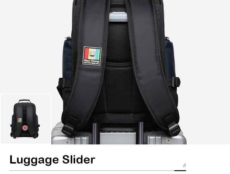 反盗難バックパックの財布は18のx 14のx 8インチ19.5x15x11に17インチ革を張る